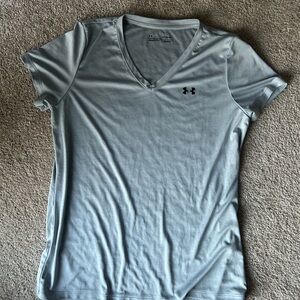 Under Armour Women's V-Neck Top - Light Blue